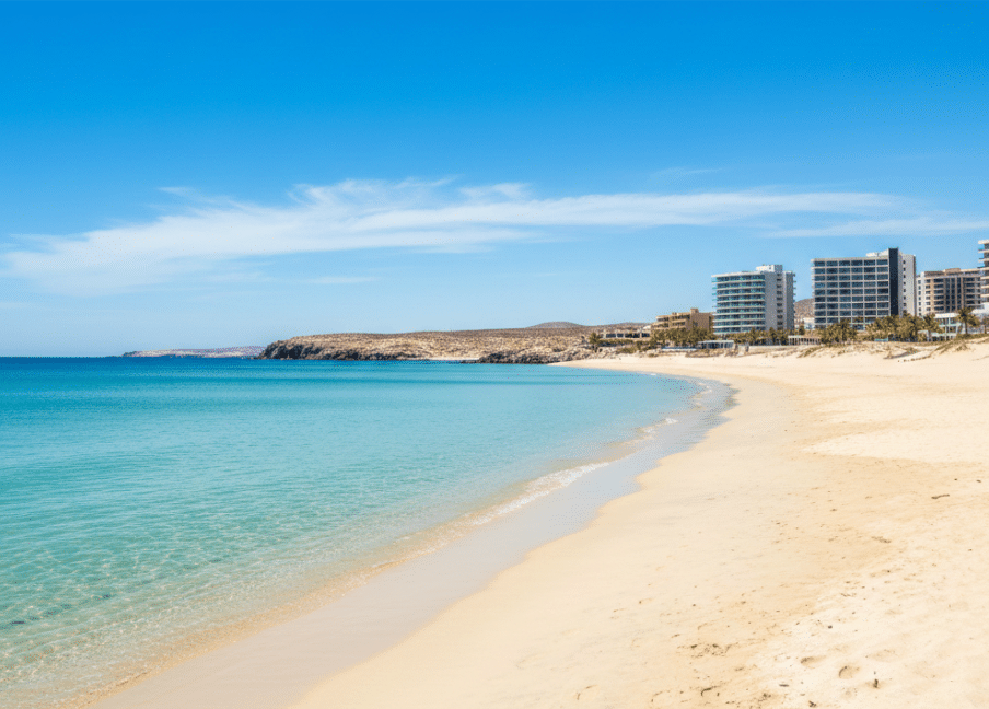 Playa Encanto pristine sandy beach on Sea of Cortez Puerto Penasco Mexico